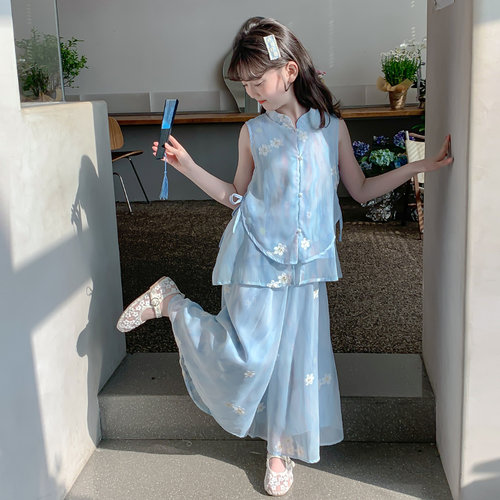 女童夏季新中式套装童装