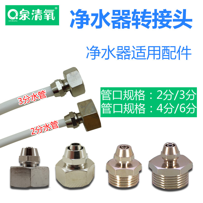 净水器接头4分转3分2分管快速接头净水器配件直饮水快拧PE净水管