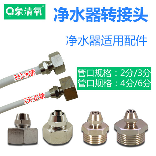 净水器接头4分转3分2分管快速接头净水器配件直饮水快拧PE净水管