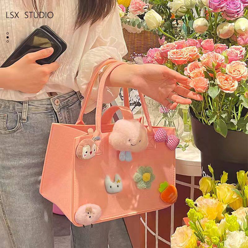 卡通包包女可爱女生包手提包宝宝伴手礼袋大容量妈咪收纳包购物袋