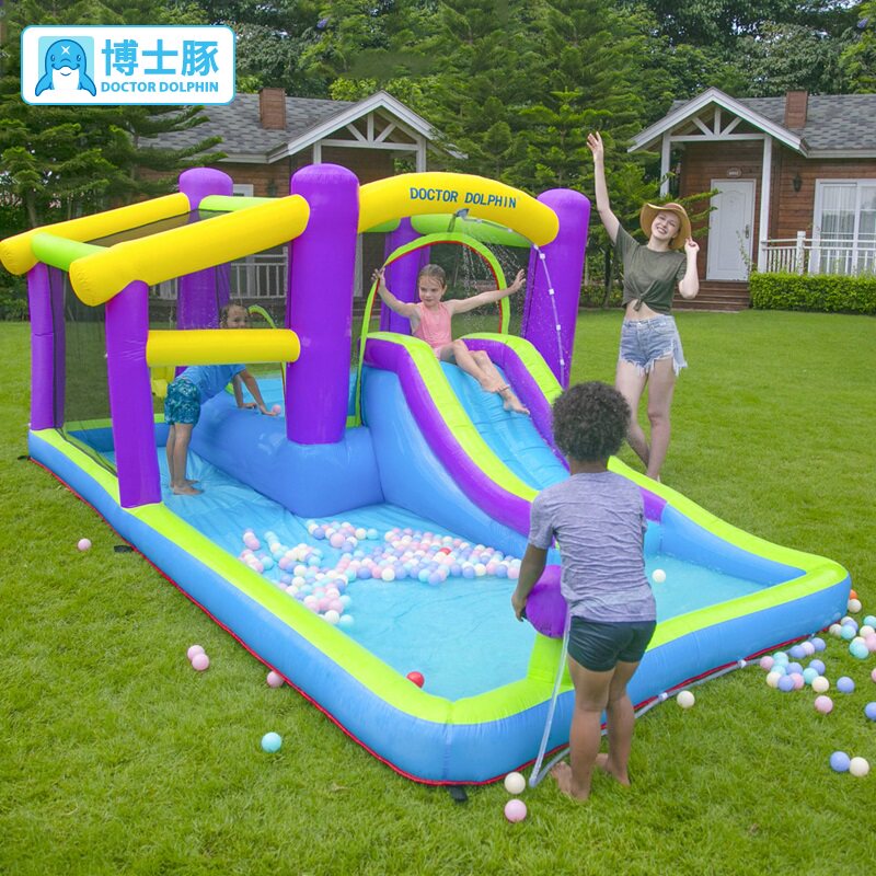 博士豚充气城堡家用室内小型儿童幼儿园蹦蹦床滑梯跳床球池淘气堡属于什么档次？