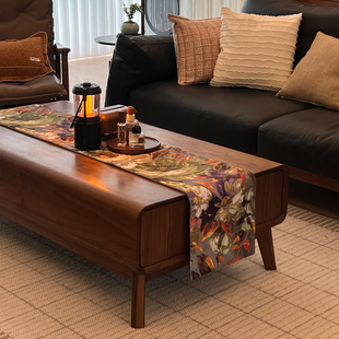 【弗兰克西】茶几桌旗防水法式氛围感布艺鞋柜电视柜斗柜长条盖布