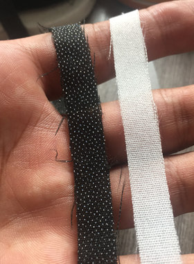 50D布衬直切防伸带嵌条衬服装辅料包边布条粘衬拉条黑色布衬牵条
