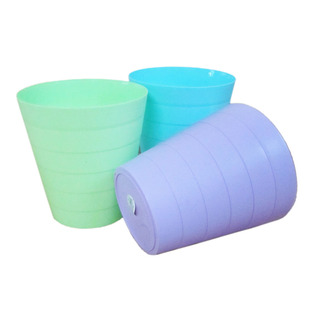 塑料彩色废字纸篓无盖果皮筒垃圾篮办公室浴室卧室卫生桶量多包邮