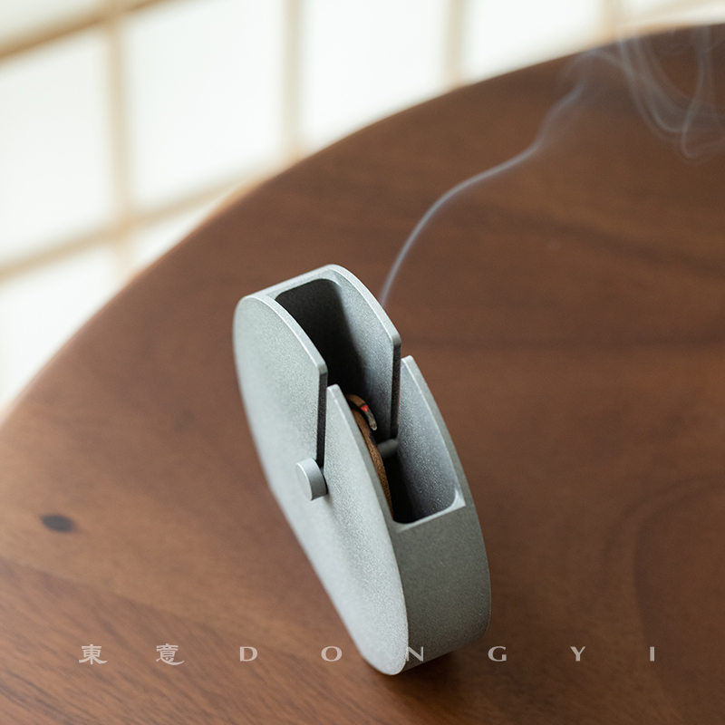 盘香炉高级感中国风接灰盘铝