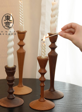 蜡烛摆件底座氛围感轻奢风