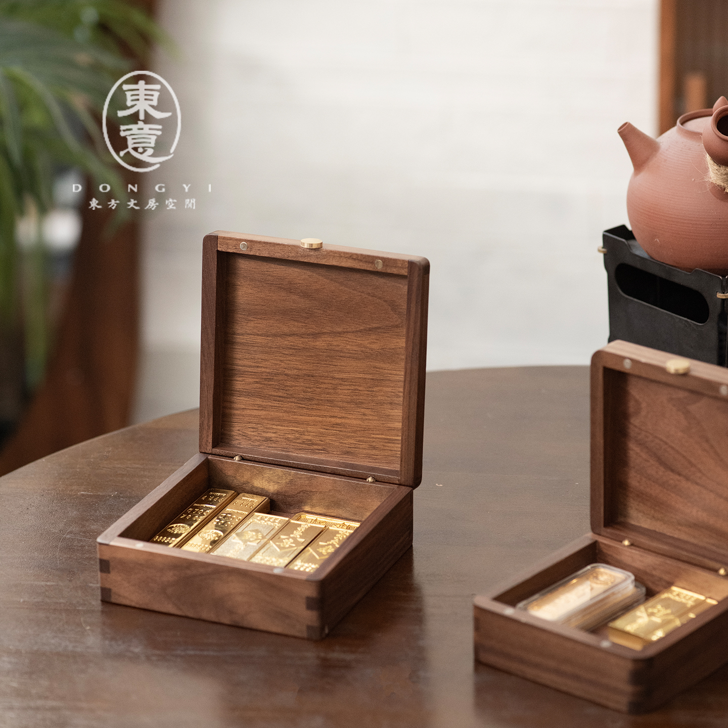 黄金专用收纳盒实木防氧化小盒子