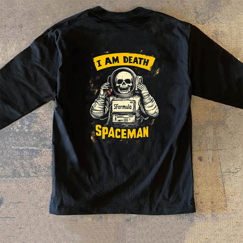 Adonis 100% 纯棉重磅 300克短袖长袖骷髅宇航员印花街头潮酷 T恤