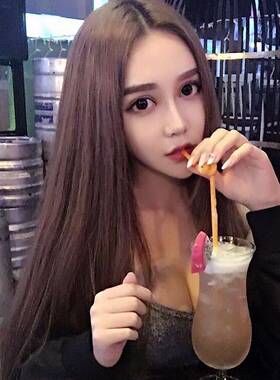 韩国网红同款假发中分内扣自然