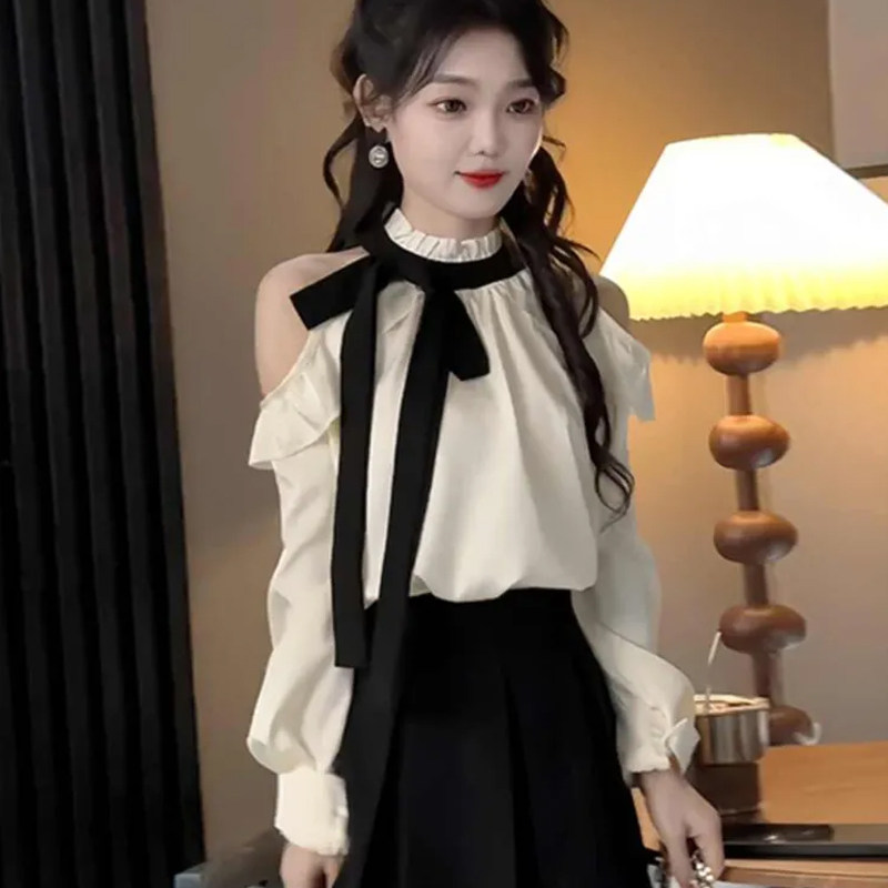 设计感时尚网红衬衫搭半身裙套装