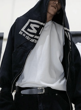 GRAILZ LEARL G/R 24SS 新款乐队连肩二合一手套卫衣拉链外套夹克