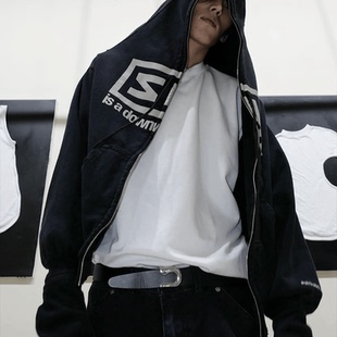 新款 GRAILZ 乐队连肩二合一手套卫衣拉链外套夹克 24SS LEARL
