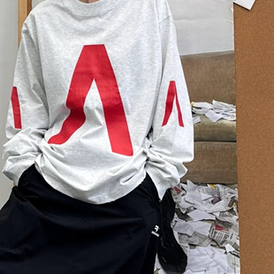 男女打底长袖 清仓 24倒V印花长袖 ARCHIVE乐队 自主乐队限定风格