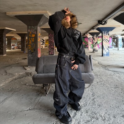 Grailz联名廓形原牛牛仔裤