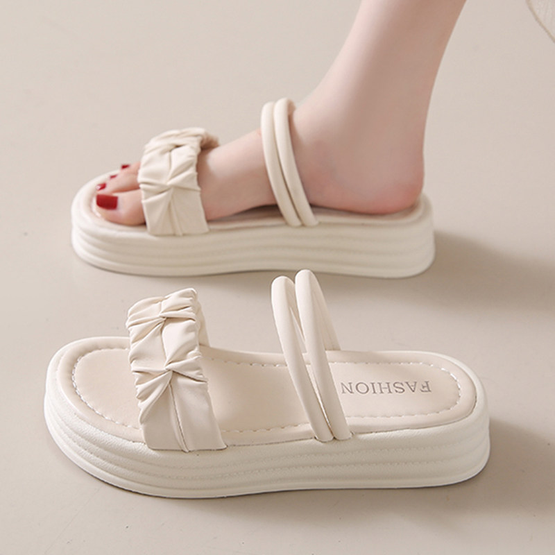 厚底两穿凉鞋女2025年新款夏季网红仙女风凉拖鞋配裙子罗马沙滩鞋,女鞋,一字拖,淘宝优惠券,粉丝福利购,淘宝优惠卷