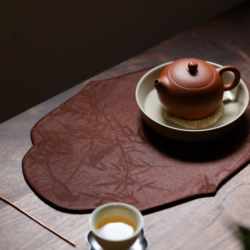 双姊妹中式布艺香云纱茶垫