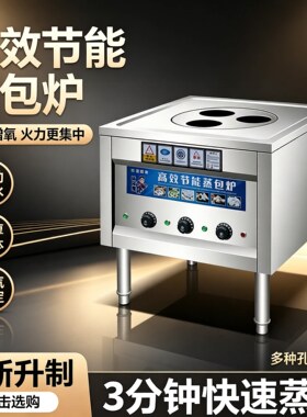 蒸包炉商用早餐店蒸炉电蒸包子机燃气馒头小笼包多功能节能蒸汽炉