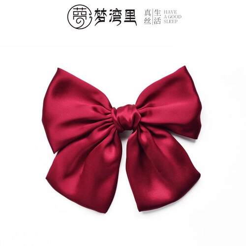网红韩国超大蝴蝶结真丝发饰微瑕疵清仓大处理