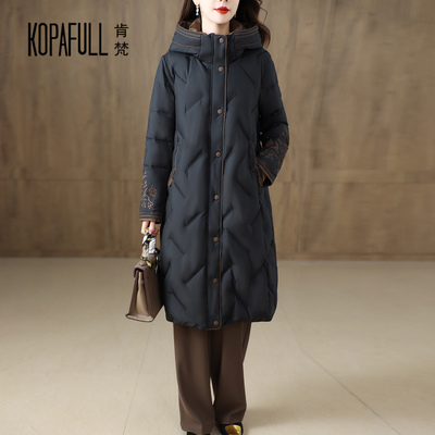 长款过膝加厚羽绒服女2025冬