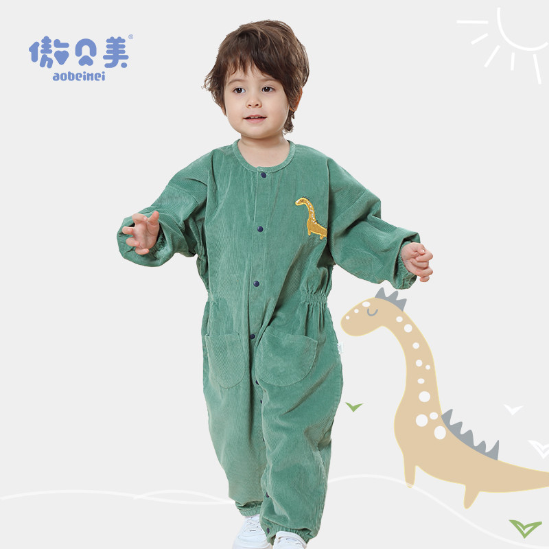 婴儿爬爬服宝宝连体衣罩衣全身防脏吃饭爬服儿童爬行衣服春秋外穿|ruв категории Детская одежда, комбинезон/на одежду/Ха одежды - от Buy2taobao.com для оказания профессиональной услуги покупки агента Taobao