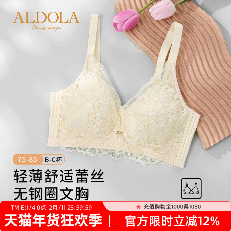 雅黛俪蕾丝内衣女温感轻薄舒适无钢圈一体杯固定杯聚拢显瘦文胸,女士内衣/男士内衣/家居服,文胸,淘宝优惠券,粉丝福利购,淘宝优惠卷