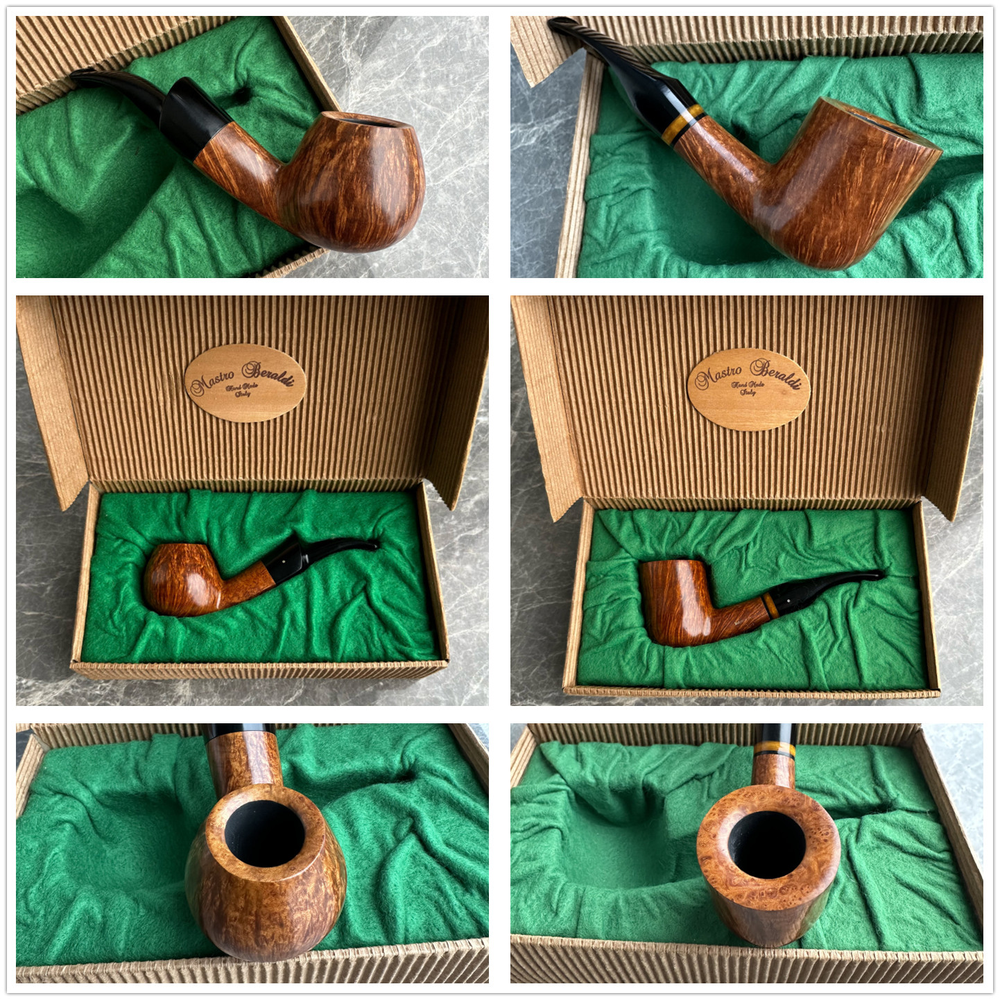 意大利 Mastro Beraldi 手工石楠木烟斗9mm