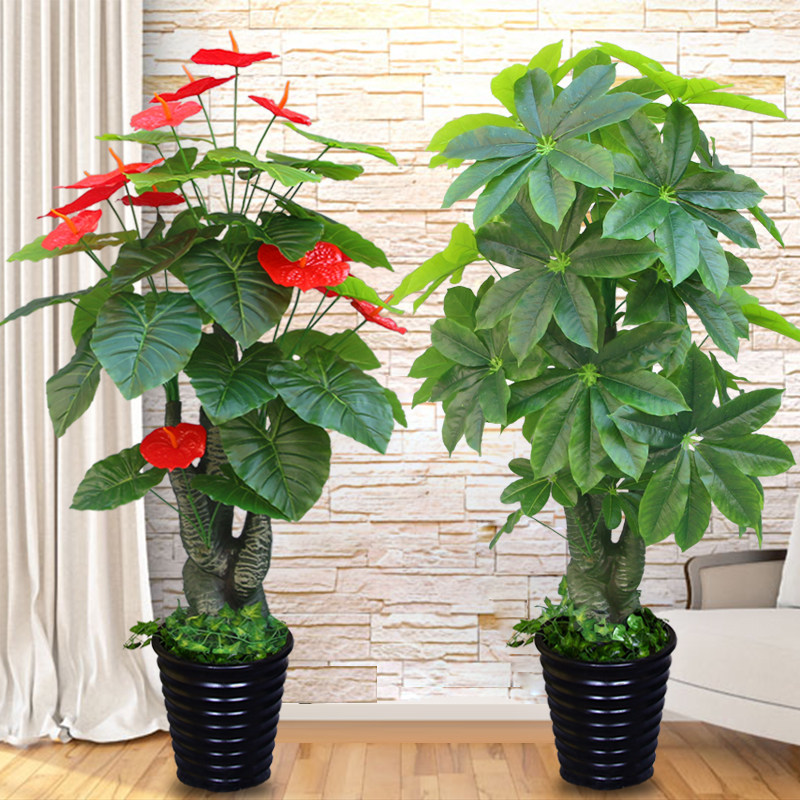 Fake trees Pachira Artificial Plants a living room indoor decorate Green plant Potted plant large to ground bonsai Plastic Artificial flowerin the Home accessories , Vase/Flower/Artificial flowers/Imitation jewelry , Artificial flowers/Artificial flower  category - from Buy2taobao.com to provide professional Taobao agent buy service