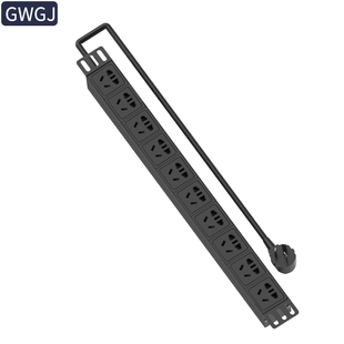 GWGJ PDU機(jī)柜電源插座10位10A輸出1U19英寸鋁合金電源排插接線板
