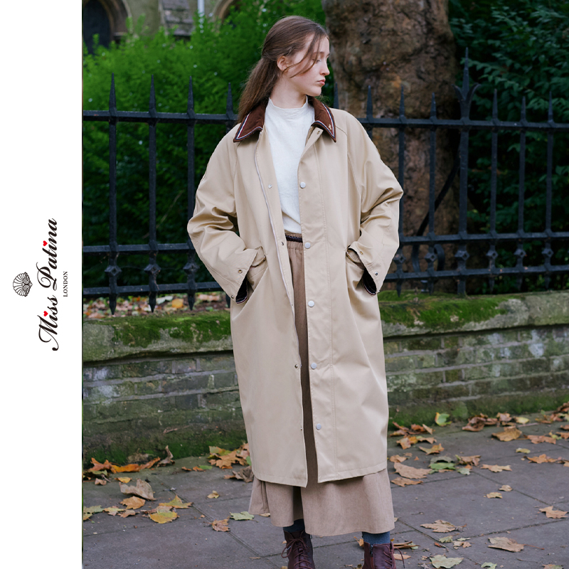 MP英伦学院风中长款宽松休闲风衣
