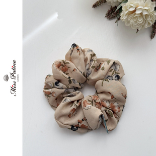 MP复古法式 碎花发圈头绳百搭两用发饰发圈