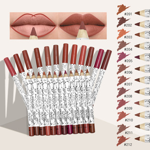 12色 lip colors set Lipstick 唇线笔套装 liner pen 口红笔