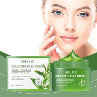 jelly cream gently Green and collagen moisturizes nouris tea