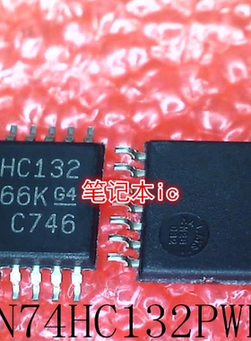 SN74HC132PWR     74HC132PW     丝印:HC132   TSSOP14    新的
