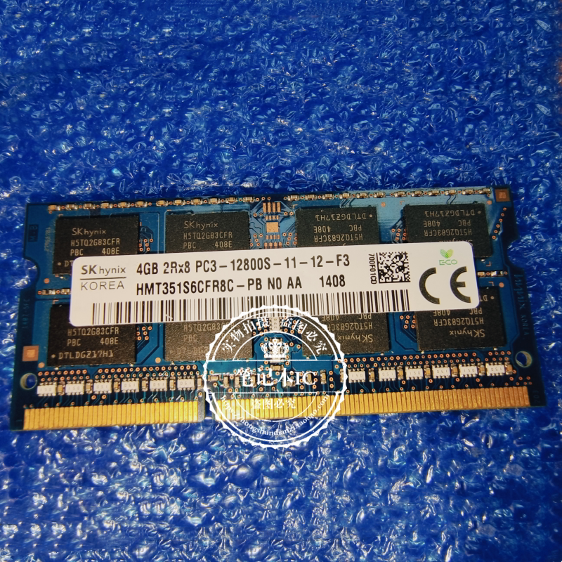 4GB 2RX8 PC3-12800S 1600 1.5V  HMT351S6CFR8C-PB 笔记本内存