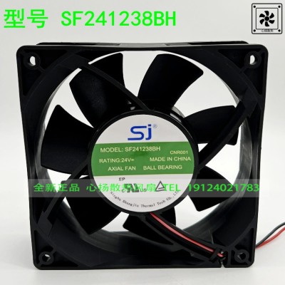 全新SJ SF241238BH 12038 12CM 24V 1.35A 大风量变频器散热风扇