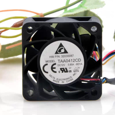 台达 TAA0412CD 4020 12V 0.60A 4CM 双滚珠 大风量 温控散热风扇