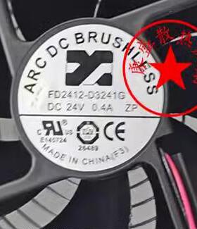 ARC DC BRUSHLESS FD2412-D3241G 24V 0.4A 12CM 变频器散热风扇