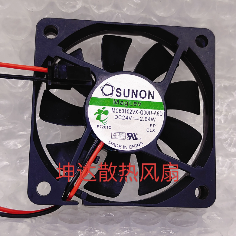 建准MC60102VX-Q00U-A9D 24V 2.64W 6010 6CM超薄 服务器散热风扇