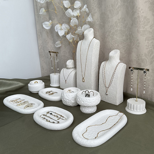 首饰展示架一套石膏组合饰品陈列拍照直播道具珠宝橱窗耳环戒指托