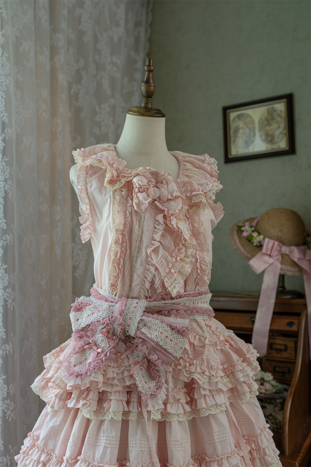 【现货】罗腾堡的小熊 小熊段段 PH风 纯色全棉LOLITA坎肩