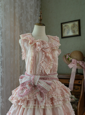 【现货】罗腾堡的小熊 小熊段段 PH风 纯色全棉LOLITA坎肩