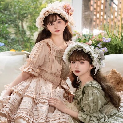 【现货】MONOGIRL[春日花蕾]田园风OP连衣裙lolita洛丽塔