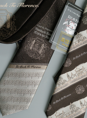 【霖悦君】佛罗伦萨原创领带jk女制服衬衫小物百搭dk领带男绅士潮