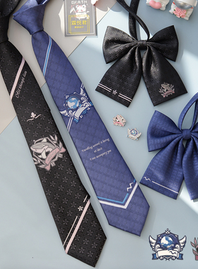 【霖悦君】原创JK/DK领带女手系 男制服衬衫学院风领结蓝色黑色正