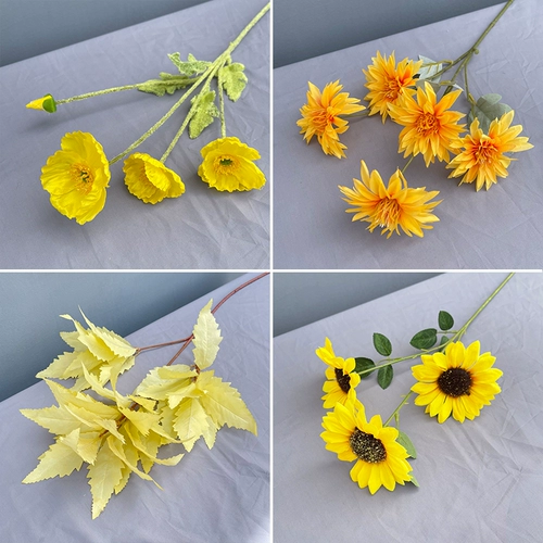 Симуляция свадьба желтый шампанский цвет шелковый цветок свадебный зал паони потолок розовый цветок свадебный цветок ряд Row Road ведущие цветы