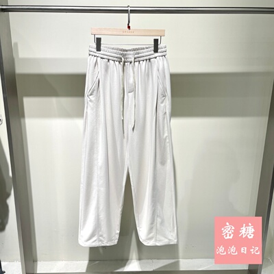 1RL23127284 GRSAGA男装2026年夏季新款抽绳针织休闲长裤宽松舒适