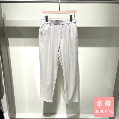 GRSAGA男士夏季通勤直筒长裤