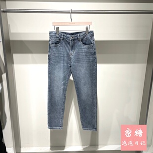 1RW23D29777 GRSAGA男装2026年夏季新款修身牛仔裤水洗百搭休闲潮