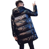 精神小伙冬季男士棉服中长款保暖休闲棉衣C203-1031P155控198，男装棉衣，电商C208