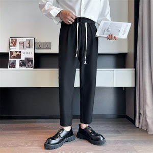 2025秋季男士潮流直筒西裤轻奢风高品质纯色休闲裤C203-6705-P58，男装西裤，电商C208